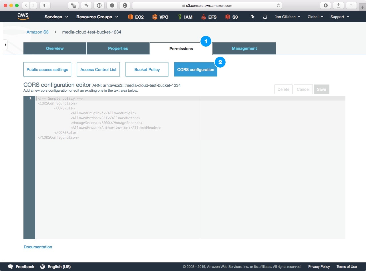 Step 4.1 – Bucket Properties