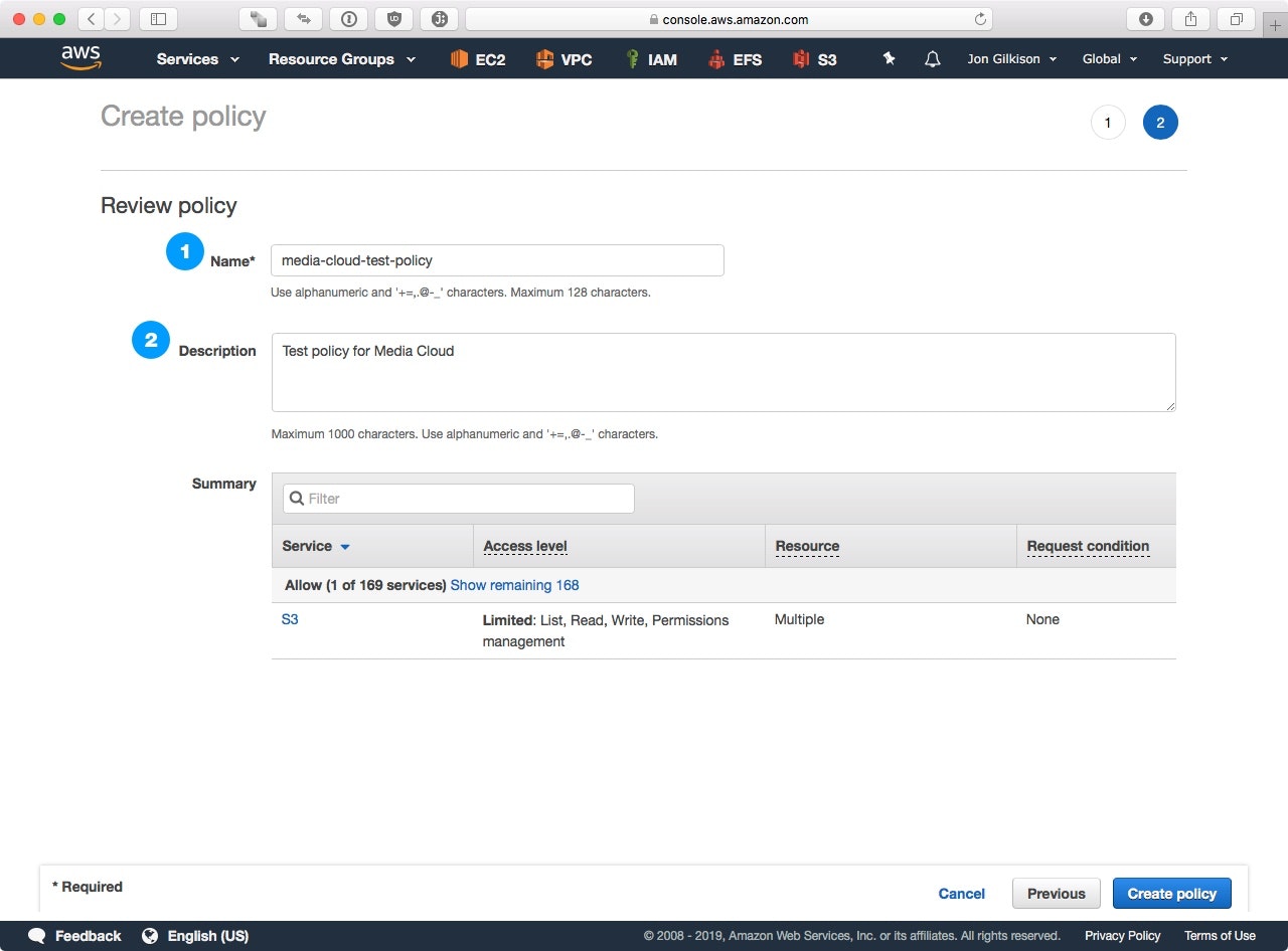 Step 2.2 – Name the Policy